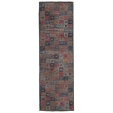 Rugs.com Sisu Collection Washable Rug – 6 Ft Runner Multi Flatweave Rug Perfect For Hallways, Entryways