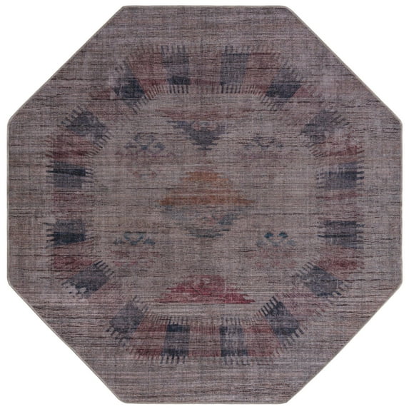 Rugs.com Sisu Collection Washable Rug – 8 Ft Octagon Sandy Ivory Flatweave Rug Perfect For Living Rooms, Kitchens, Entryways