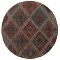 thumbnail image 1 of Rugs.com Sisu Collection Washable Rug – 8 Ft Round Rust Red Flatweave Rug Perfect For Kitchens, Dining Rooms, 1 of 1