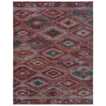 Rugs.com Sisu Collection Washable Rug – 8' x 10' Terracotta Flatweave Rug Perfect For Living Rooms, Large Dining Rooms, Open Floorplans