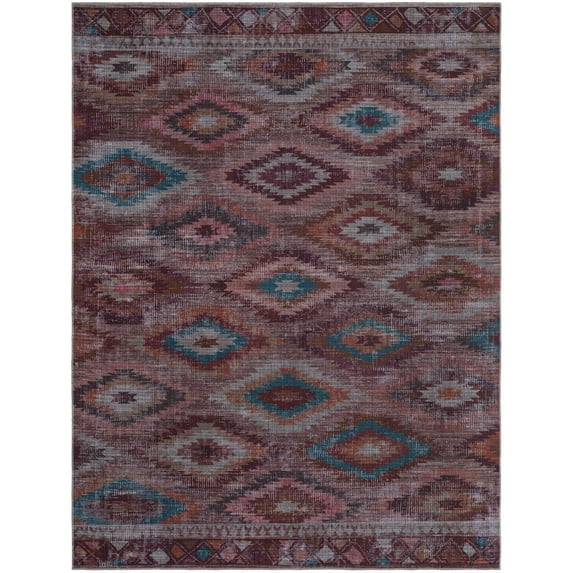 Rugs.com Sisu Collection Washable Rug – 9' x 12' Terracotta Flatweave Rug Perfect For Living Rooms, Large Dining Rooms, Open Floorplans