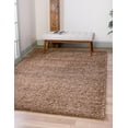 thumbnail image 1 of Rugs.com Solid Shag Collection Rug – 5' x 8' Sandy Brown Shag Rug Perfect For Bedrooms, Dining Rooms, Living Rooms, 1 of 9