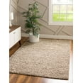 thumbnail image 1 of Rugs.com Solid Shag Collection Rug – 6' x 9' Taupe Shag Rug Perfect For Bedrooms, Dining Rooms, Living Rooms, 1 of 9