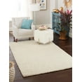 thumbnail image 1 of Rugs.com Solid Shag Collection Rug – 8' x 10' Pure Ivory Shag Rug Perfect For Living Rooms, Large Dining Rooms, Open Floorplans, 1 of 9