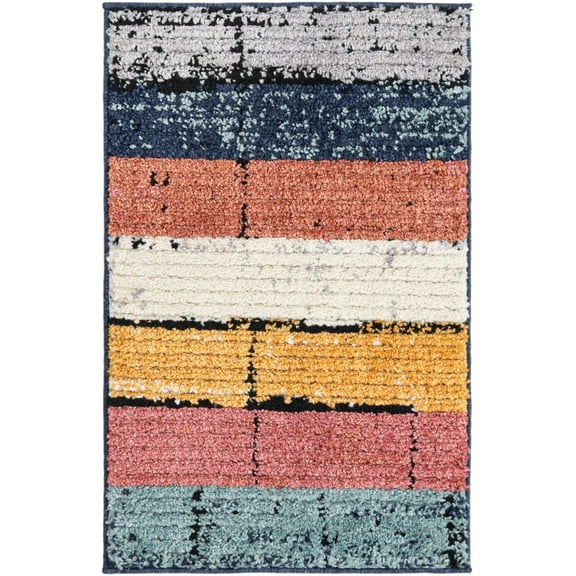 Rugs.com Tagine Collection Rug – 2' x 3' Multi Medium-Pile Rug Perfect For Living Rooms, Kitchens, Entryways