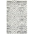 thumbnail image 1 of Rugs.com Tagine Collection Rug – 3' x 5' Black And White Medium-Pile Rug Perfect For Living Rooms, Kitchens, Entryways, 1 of 6