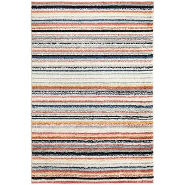Rugs.com Tagine Collection Rug – 4' x 6' Ivory Medium-Pile Rug Perfect For Living Rooms, Kitchens, Entryways