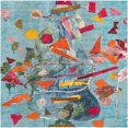 thumbnail image 1 of Rugs.com Vivid Collection Rug – 10 Ft Square Aqua Medium-Pile Rug Perfect For Living Rooms, Kitchens, Entryways, 1 of 1