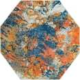thumbnail image 1 of Rugs.com Vivid Collection Rug – 5 Ft Octagon Multi Medium-Pile Rug Perfect For Living Rooms, Kitchens, Entryways, 1 of 1