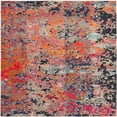 thumbnail image 1 of Rugs.com Vivid Collection Rug – 8 Ft Square Multi Medium-Pile Rug Perfect For Living Rooms, Kitchens, Entryways, 1 of 1
