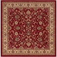 thumbnail image 1 of Rugs.com Yasmin Collection Rug – 8 Ft Square Burgundy Medium Rug Perfect For Living Rooms, Kitchens, Entryways, 1 of 8