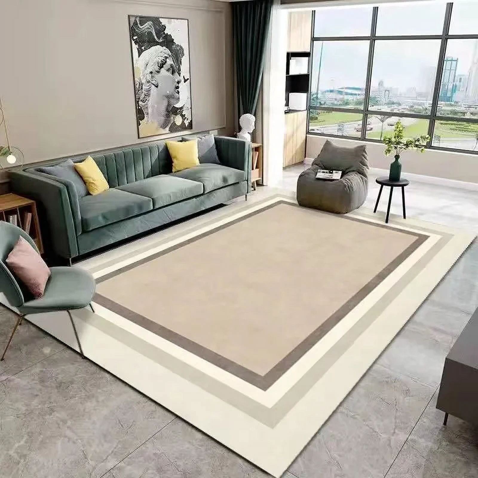 Study Rugs Rugs for Bedroom Aesthetic Nordic Advanced Gray Living Room Carpets ...