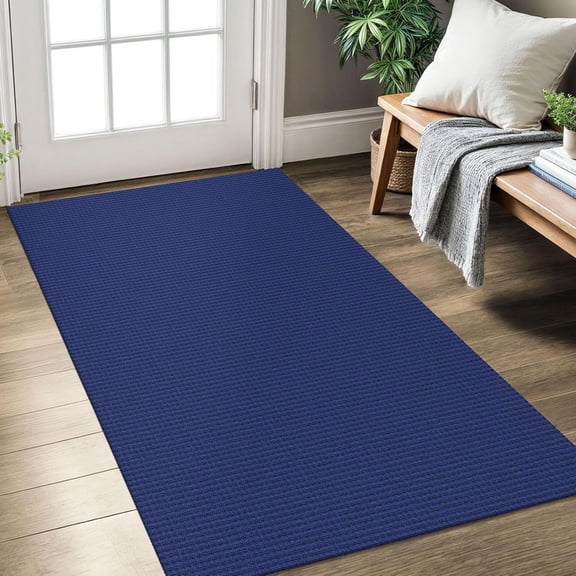 Rugs for Entryway 3x5 ft Washable Area Rug Non Slip Rubber Backed Entry Rug Woven Indoor Door Mat Cotton Kitchen Rugs Floor Carpet for Entryway,