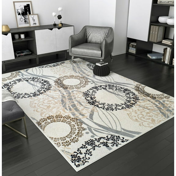 Rugs for Living Room 8x10 Cream Modern Rugs Runners Hallway Contemporary 5x7 2x8