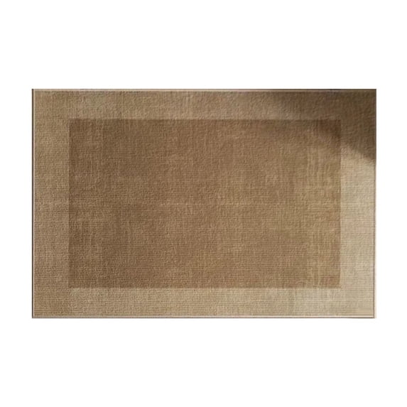 Rugs for Living Room Beige Striped Carpet for Bedroom or Balcony, 60 x 40 x 1 cm Soft Polyester Area Rug