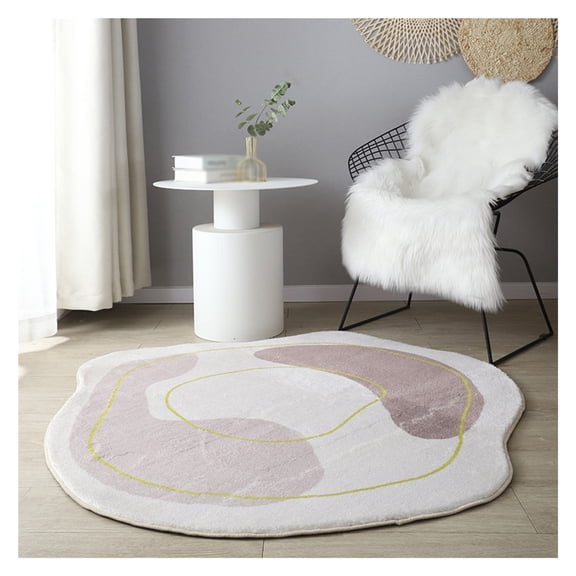Rugs for the living room, area rugs with irregular shapes, lint-free rugs for the bedroom, washable rugs
