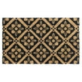 thumbnail image 1 of Rugsmith Black Machine Tufted Mandala Doormat, 18" x 30", 1 of 5