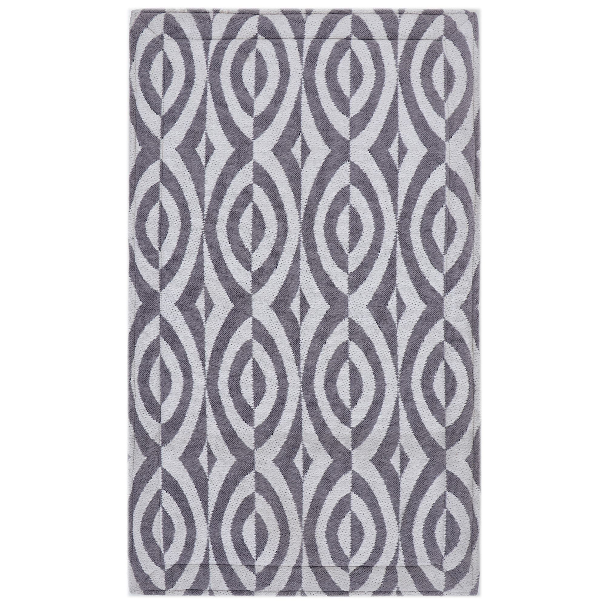 Rugsmith Gray Machine Woven Nym Anti-Fatigue Kitchen Mat, 20" x 36"