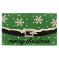 thumbnail image 1 of Rugsmith Green Machine Tufted Holiday Merry Christmas Snow Flakes Doormat, 18" x 30", 1 of 5