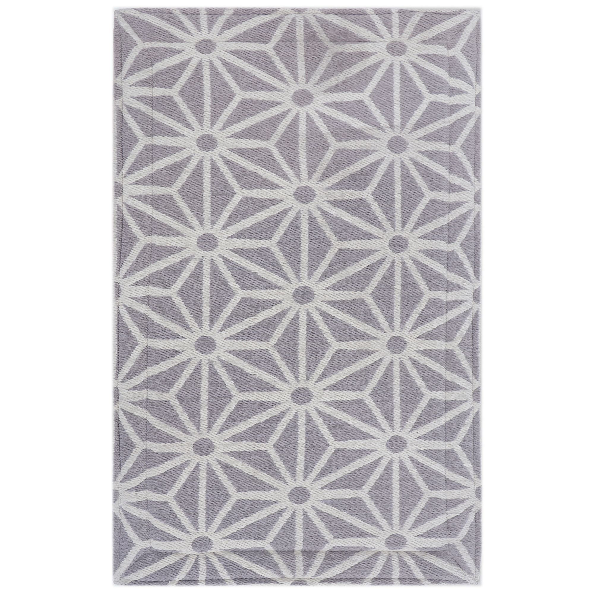 Ryker Light Grey Polyester Anti-Fatigue Kitchen Mat, 20" x 36"