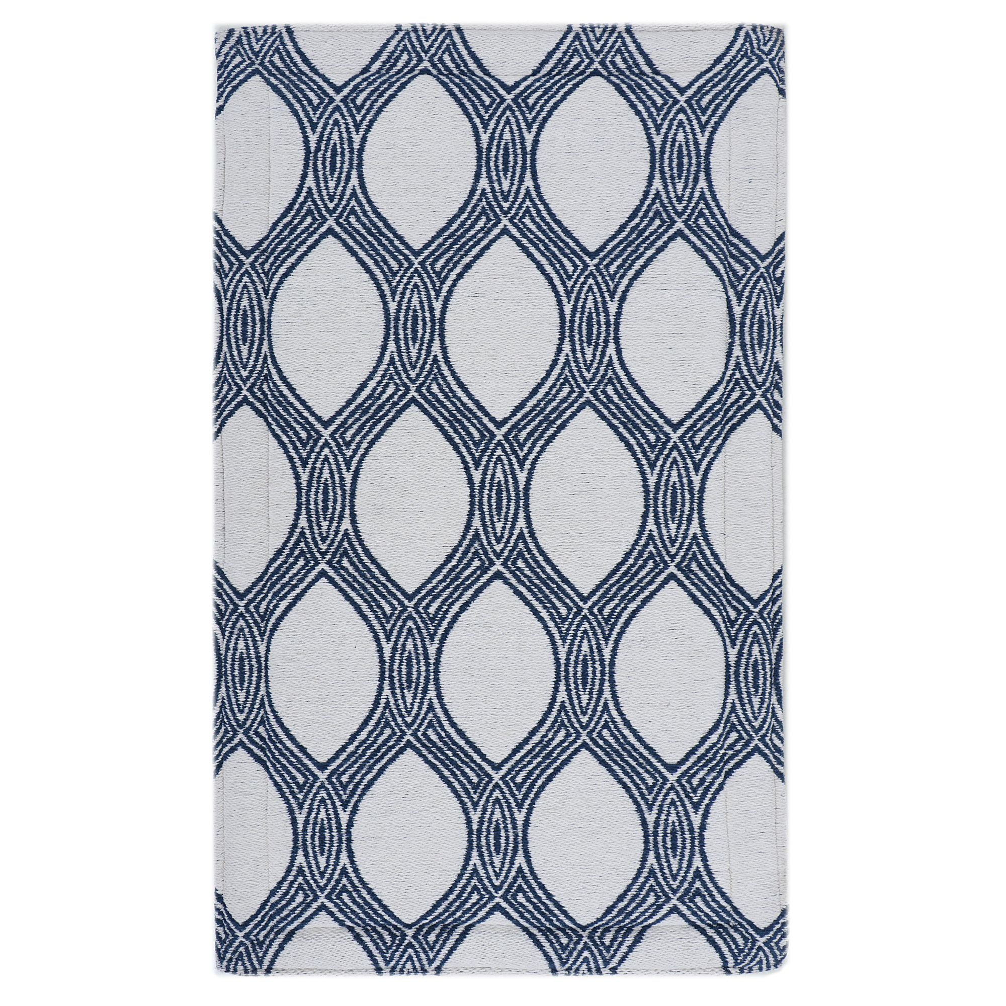 Rugsmith Navy Machine Woven Leslie Anti-Fatigue Kitchen Mat, 20" x 36"