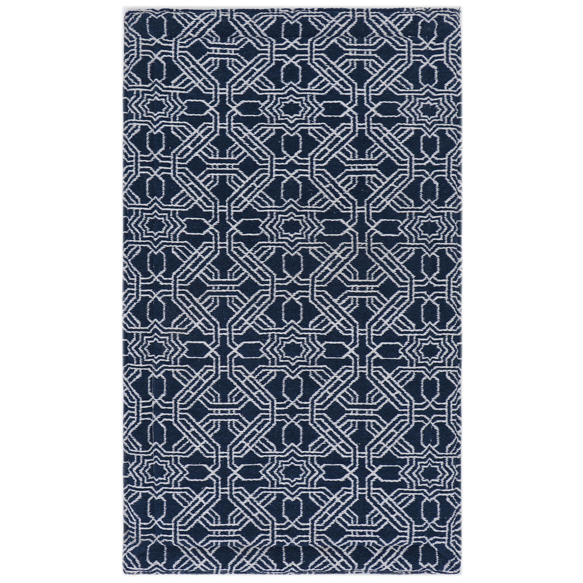 Rugsmith Navy Machine Woven Pascal Anti-Fatigue Kitchen Mat, 20" x 36"