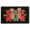 thumbnail image 1 of Rugsmith Red Machine Tufted Welcome Colourful Dogs Doormat, 18" x 30", 1 of 5