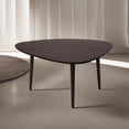 thumbnail image 1 of Rugsotic Carpets Eco-Friendly Handmade Dark Walnut Modern Drop Shaped 3' Wood Coffee Table, 1 of 7