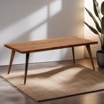 thumbnail image 1 of Rugsotic Carpets Eco-Friendly Handmade Natural Black Vintage Rectangle 50"x26"x18" Acacia Wood & Iron Coffee Table, 1 of 5