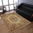 thumbnail image 1 of Rugsotic Carpets Hand Knotted Aras, Oriental Wool Area Rug, Beige, 8'x11', 1 of 5