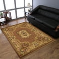 thumbnail image 1 of Rugsotic Carpets Hand Knotted Aras, Oriental Wool Area Rug, Peach, 6'4''x9'7'', 1 of 5