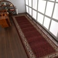 thumbnail image 1 of Rugsotic Carpets Hand Knotted Lichi Izmir, Oriental Wool Runner Area Rug, Red, 2'6"x8', 1 of 5