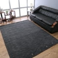 thumbnail image 1 of Rugsotic Carpets Handmade Rugs Hand Knotted Loom Rectangle 6'x9' Charcoal Wool for Indoor Use, 1 of 8