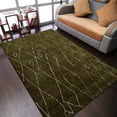 thumbnail image 1 of Rugsotic Carpets Handmade Rugs Hand Knotted Loom Rectangle 5'x8' Green Beige Silk for Indoor Use, 1 of 5