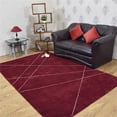thumbnail image 1 of Glitzy Rugs UBSLSM188L0026A9 5 x 8 ft. Hand Knotted Gabbeh Silk Mix Rectangle Area Rug, Red, 1 of 5