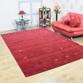 thumbnail image 1 of Rugsotic Carpets Handmade Rugs Hand Knotted Loom Rectangle 8'x10' Red Silk Mix for Indoor Use, 1 of 5