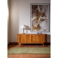 thumbnail image 1 of Rugsotic Carpets Hand Knotted Wool Area Rug 2'6''x6' Green White Contemporary Runner Indoor Rug for Living Room, Bedroom Antimicrobial L00501, 1 of 4
