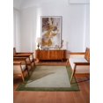 thumbnail image 1 of Rugsotic Carpets Hand Knotted Wool Area Rug 3'x5' Green Contemporary Rectangle Indoor Rug for Living Room, Bedroom Antimicrobial L00201, 1 of 4