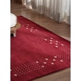 thumbnail image 1 of Rugsotic Carpets Handmade Rugs Hand Knotted Loom Rectangle 3'x5' Red Wool for Indoor Use, 1 of 5