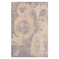 thumbnail image 1 of Rugsotic Carpets Hand Knotted Wool Area Rug, 4'x6', Blue Beige, Rectangle, Abstract, High Pile Handmade Rug for Living Room Bedroom, 1 of 6
