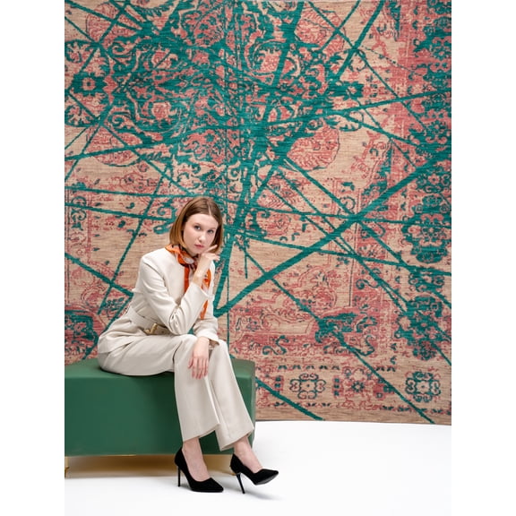 Rugsotic Carpets Hand Knotted Loom Wool 4'x6' Oriental Area Rug Beige HM0007