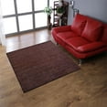 thumbnail image 1 of Rugsotic Carpets Hand Knotted Wool Area Rug 10'x10' Brown Contemporary Square Indoor Rug for Living Room, Bedroom Antimicrobial L00105, 1 of 5