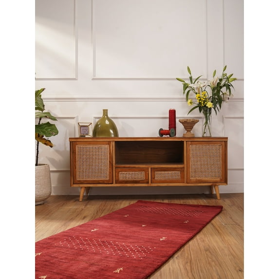 Rugsotic Carpets Handmade Rugs Hand Knotted Loom Runner 2'6''x10' Red Wool for Indoor Use