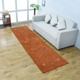 thumbnail image 1 of Rugsotic Carpets Handmade Rugs Hand Knotted Loom Runner 2'8''x10' Orange Wool for Indoor Use, 1 of 8