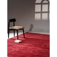 thumbnail image 1 of Rugsotic Carpets Hand Knotted Wool Area Rug 3'x5' Dark Red Solid Rectangle Indoor Rug for Living Room, Bedroom Antimicrobial L00111, 1 of 7