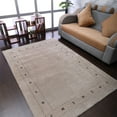 thumbnail image 1 of Rugsotic Carpets Handmade Rugs Hand Knotted Loom Rectangle 3'x5' Beige Wool for Indoor Use, 1 of 10