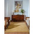 thumbnail image 1 of Rugsotic Carpets Handmade Rugs Hand Knotted Loom Rectangle 3'x5' Gold Wool for Indoor Use, 1 of 6