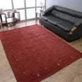 thumbnail image 1 of Rugsotic Carpets Handmade Rugs Hand Knotted Loom Rectangle 3'x5' Red Wool for Indoor Use, 1 of 8