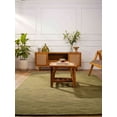 thumbnail image 1 of Rugsotic Carpets Handmade Rugs Hand Knotted Loom Rectangle 4'6''x6'6'' Green Wool for Indoor Use, 1 of 8