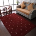 thumbnail image 1 of Rugsotic Carpets Handmade Rugs Hand Knotted Loom Rectangle 5'x8' Red White Wool for Indoor Use, 1 of 9